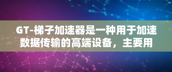 GT-梯子加速器是一种用于加速数据传输的高端设备，主要用于工业自动化、医疗设备和工业控制等领域。它通过物理加速技术，将数据传输速度提升到前所未有的水平，同时确保数据的安全性和稳定性