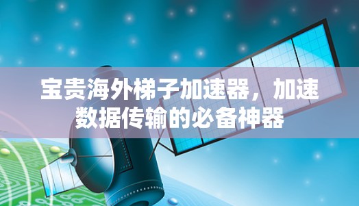 宝贵海外梯子加速器,加速数据传输的必备神器 宝贵海外梯子加速器,加速数据传输的必备神器
