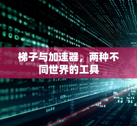梯子与加速器,两种不同世界的工具 梯子与加速器,两种不同世界的工具