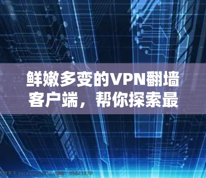 鲜嫩多变的VPN翻墙客户端，帮你探索最私密的网络世界