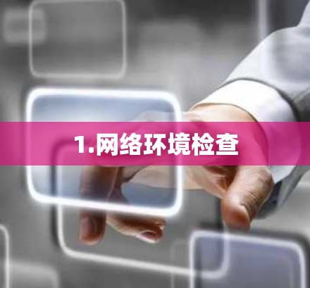 1.网络环境检查 1.网络环境检查