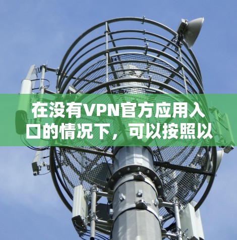 在没有VPN官方应用入口的情况下，可以按照以下步骤进行使用