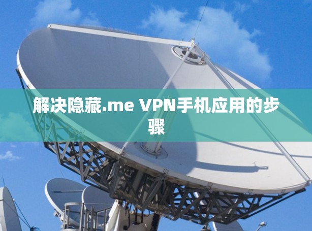 解决隐藏.me VPN手机应用的步骤