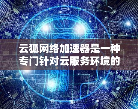 云狐网络加速器是一种专门针对云服务环境的网络加速工具，旨在优化资源管理、提升网络性能。以下是详细的学习步骤和使用指南