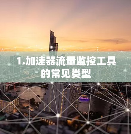 1.加速器流量监控工具的常见类型 1.加速器流量监控工具的常见类型