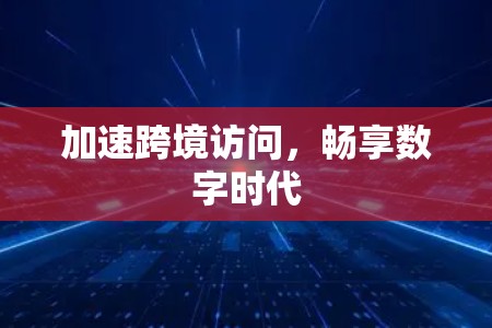 加速跨境访问，畅享数字时代